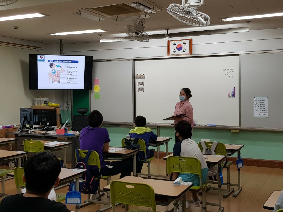 찾아가는 소아청소년 암예방 교육 구미도산초등학교 관련사진